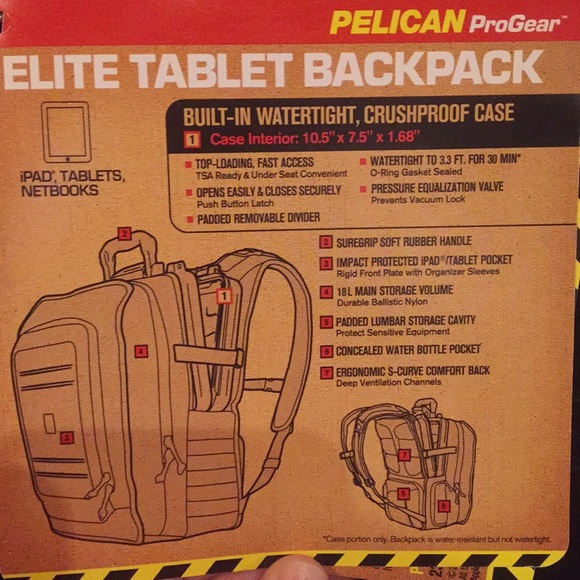 Pelican Elite Tablet Backpack U140 - Picture 4 of 8